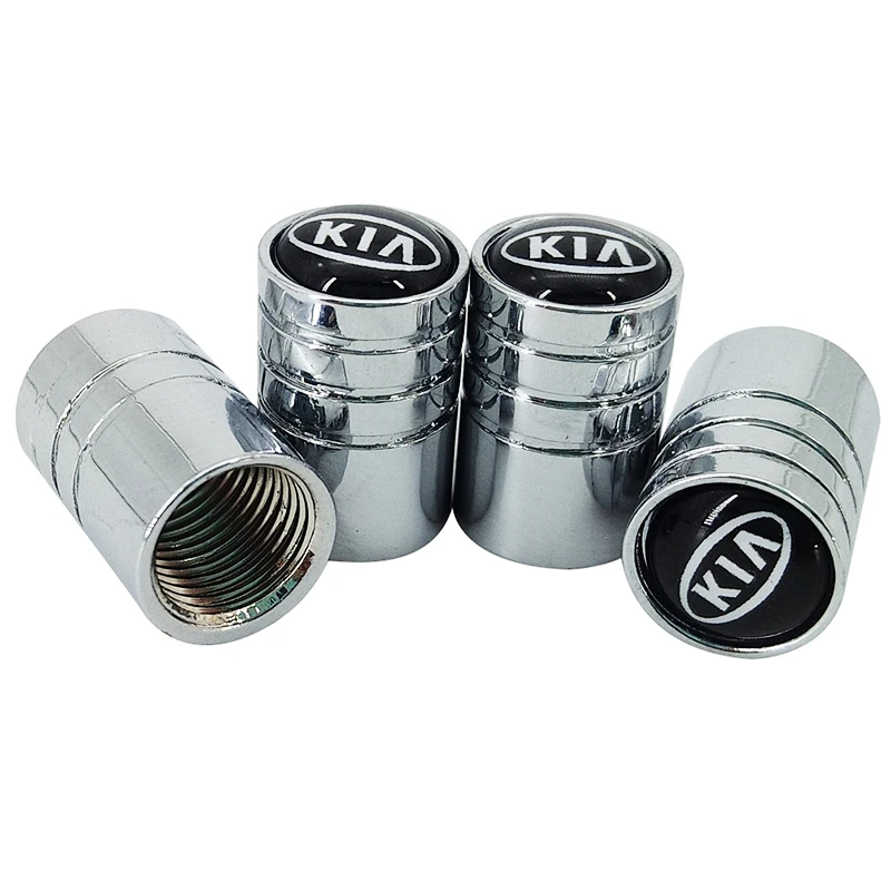 4pcs Car Styling New Metal Wheel Tire Valve Caps Stem case for KIA K2 K3 K5 Sorento Sportage R