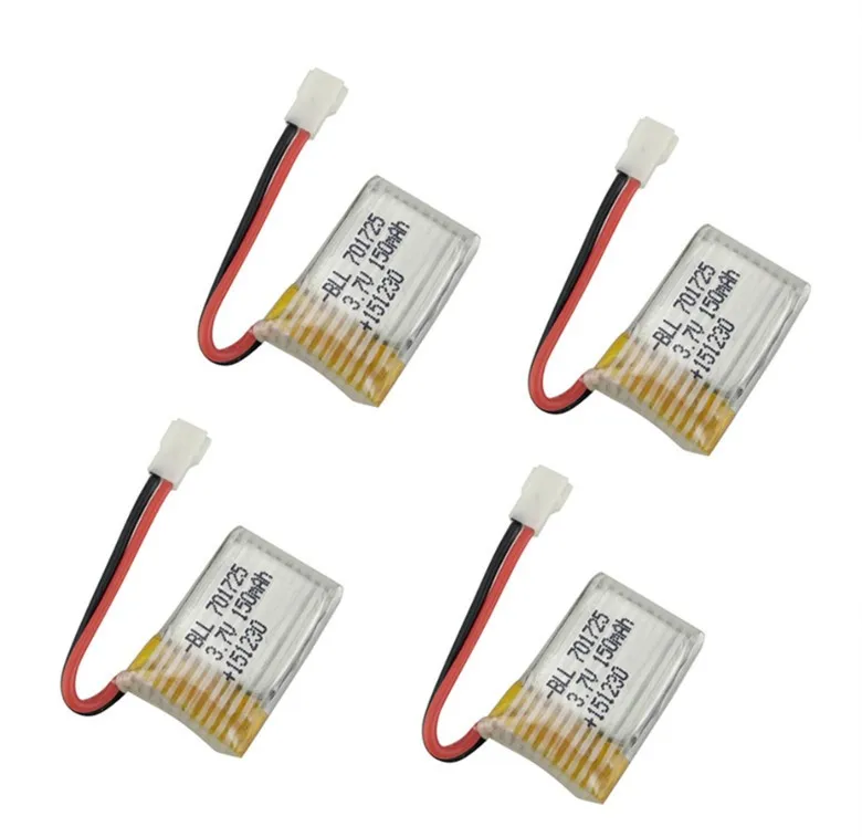 BLL 4pcs Original RC Part H8 Mini 150mAh Lipo font b Battery b font 3 7V