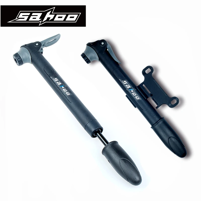 SAHOO Portable Mountain Road Bike Pump 90psi High pressure Mini Bicycle