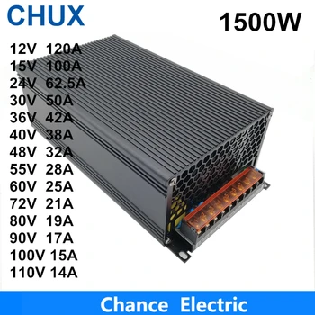 

CHUX 12V 15V 24V 36V 40V 48V 55V 60V 72V 80V 90V 100V 110V 1500W Switching Power Pupply For Industrial Field AC Dc Power Supply