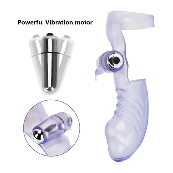 IKOKY Silicone Vibrating Finger Sleeve Female Masturbator Finger Vibrator Sex Toys For Women G-spot Massage Adult Products 5