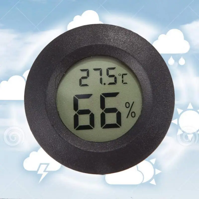 

Mini LCD Celsius Digital Thermometer Humidity Meter Freezer Tester 2 in 1 design Celsius Thermometer and Hygrometer