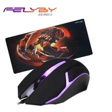 FELYBY F1 USB Проводная мышь игровой плеер, подходит для ноутбука офиса профессиональная Мобильная игровая мышь 1,5 м USB удлинитель