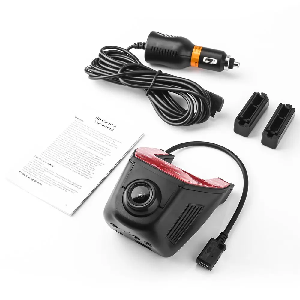 

Full HD 1080P Car DVR Built-in WiFi 160 Degree Wide Angle Dashboard Camera Vehicle Dash Cam with G-Sensor Loop Recording