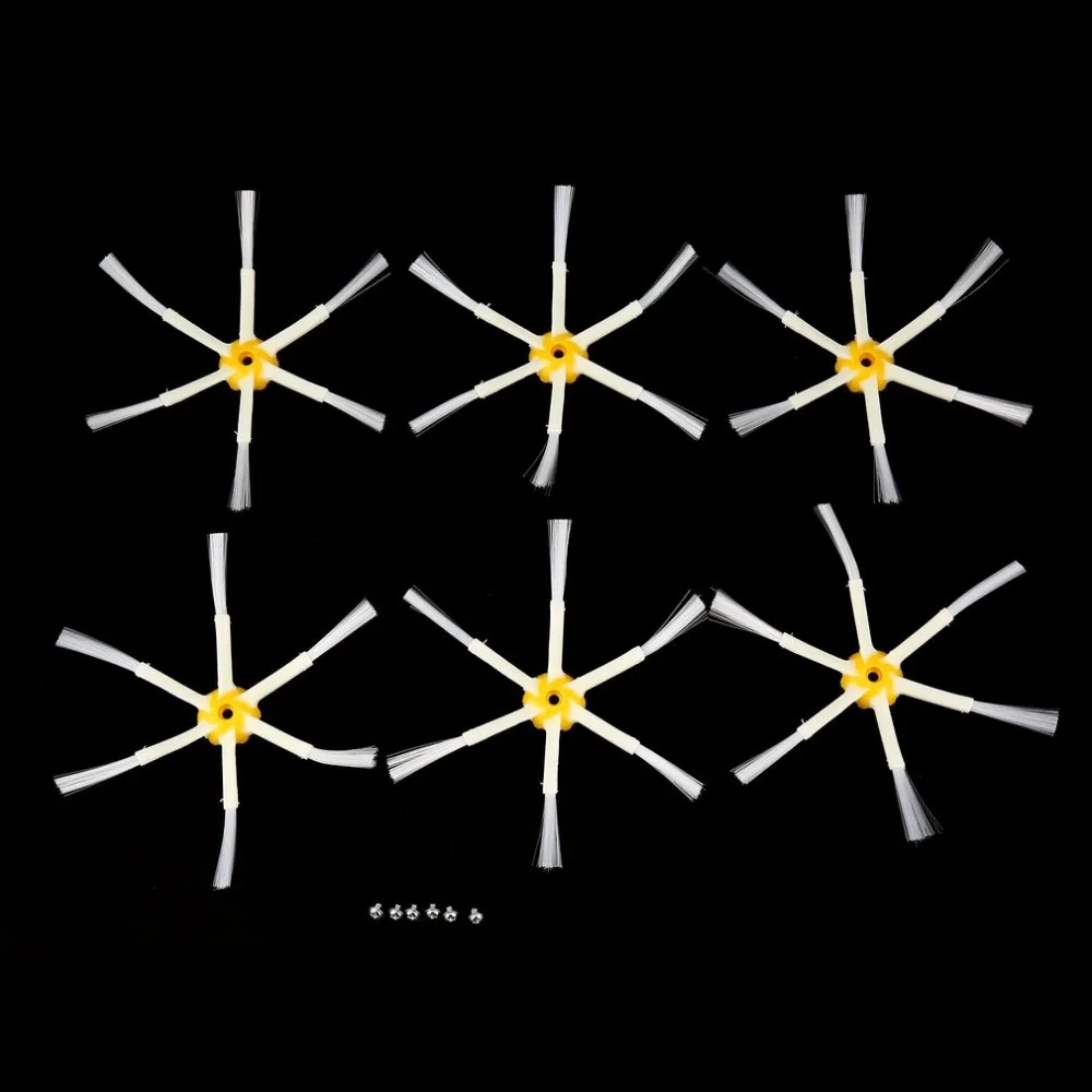 6 щетка с защищенными боками подметания робот-пылесос аксессуары заменить Запчасти для Roomba 528 595 620 650 760 770 780 790