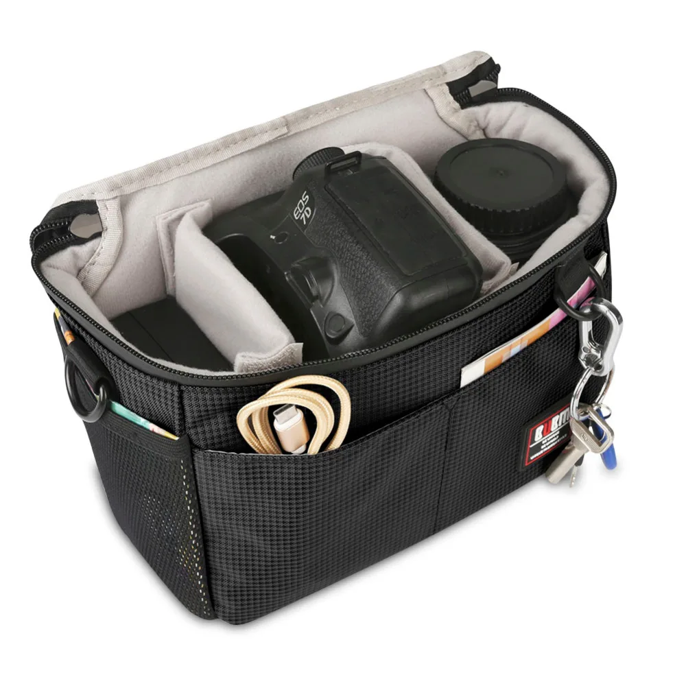 BUBM Водонепроницаемая Защитная сумка для объектива камеры Чехол для цифрового видео фото DSLR камеры оборудование сумка для sony, Canon, Nikon, Olympus