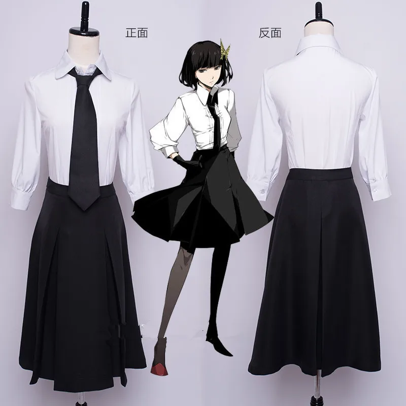 

Anime Bungo Stray Dogs cosplay Akiko Yosano cos cartoon Halloween Unisex cosplay costumes Student uniform