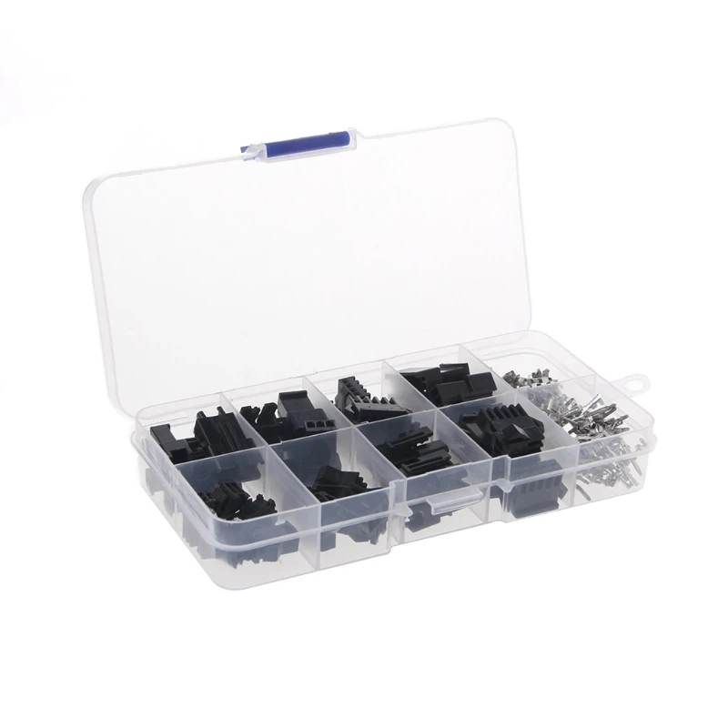 

20 Sets Kit 2P 3P 4P 5P 2.54mm Pitch Female Male Header Connectors Adaptor