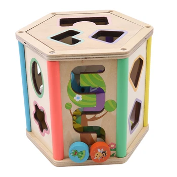 

Portable Cute Animal Shape Matching Intelligence Box Blocks Early Educational Toy Shape Pairing Intelligence Building Block