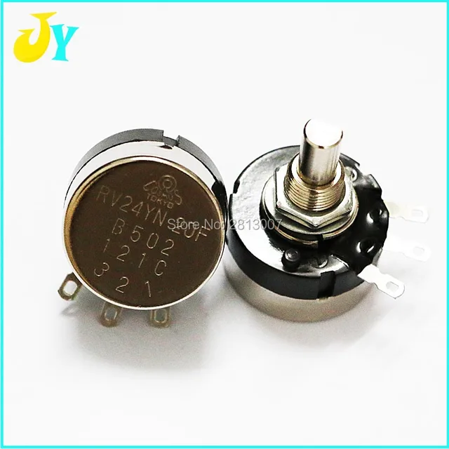 Buy 5pcs/lot RV24YN 20F 5K potentiometer Round the