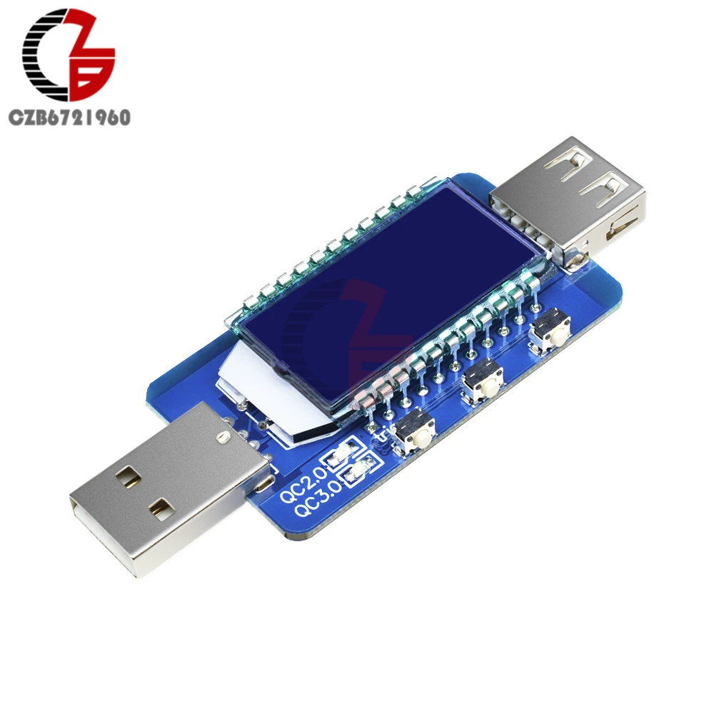 QC3.0 QC2.0 смарт-триггер ЖК-дисплей usb-тестер DC 4 V-28 V Цифровой вольтметр Амперметр постоянного тока 12V 24V USB Зарядное устройство Доктор детектор Напряжение метр