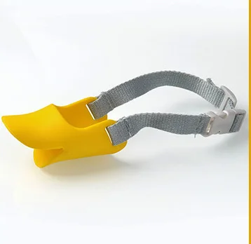 cute duck dog muzzle silicone anti bite pet muzzle for small dogs