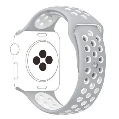 Спортивный силиконовый ремешок Ремешок для apple watch браслет на запястье часы ремешок для наручных часов часы apple Series3 Series2 1, 42 мм, 38 мм - Цвет: 3