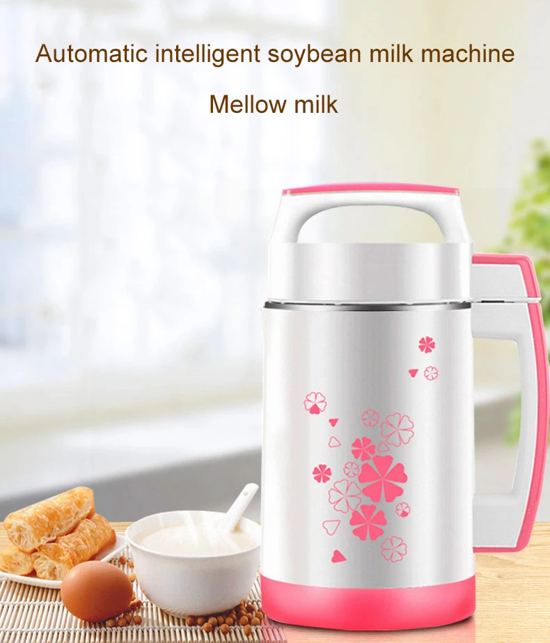 JIQI Multifunction Soymilk Machine 1.2L Мини нержавеющая сталь Soya-bean соковыжималка, комбайн блендер Овощной Миксер для фруктов производитель соевого молока