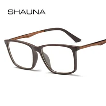 SHAUNA TR90 прямоугольные солнцезащитные очки, оправа для мужчин, линзы из смолы, оптические очки