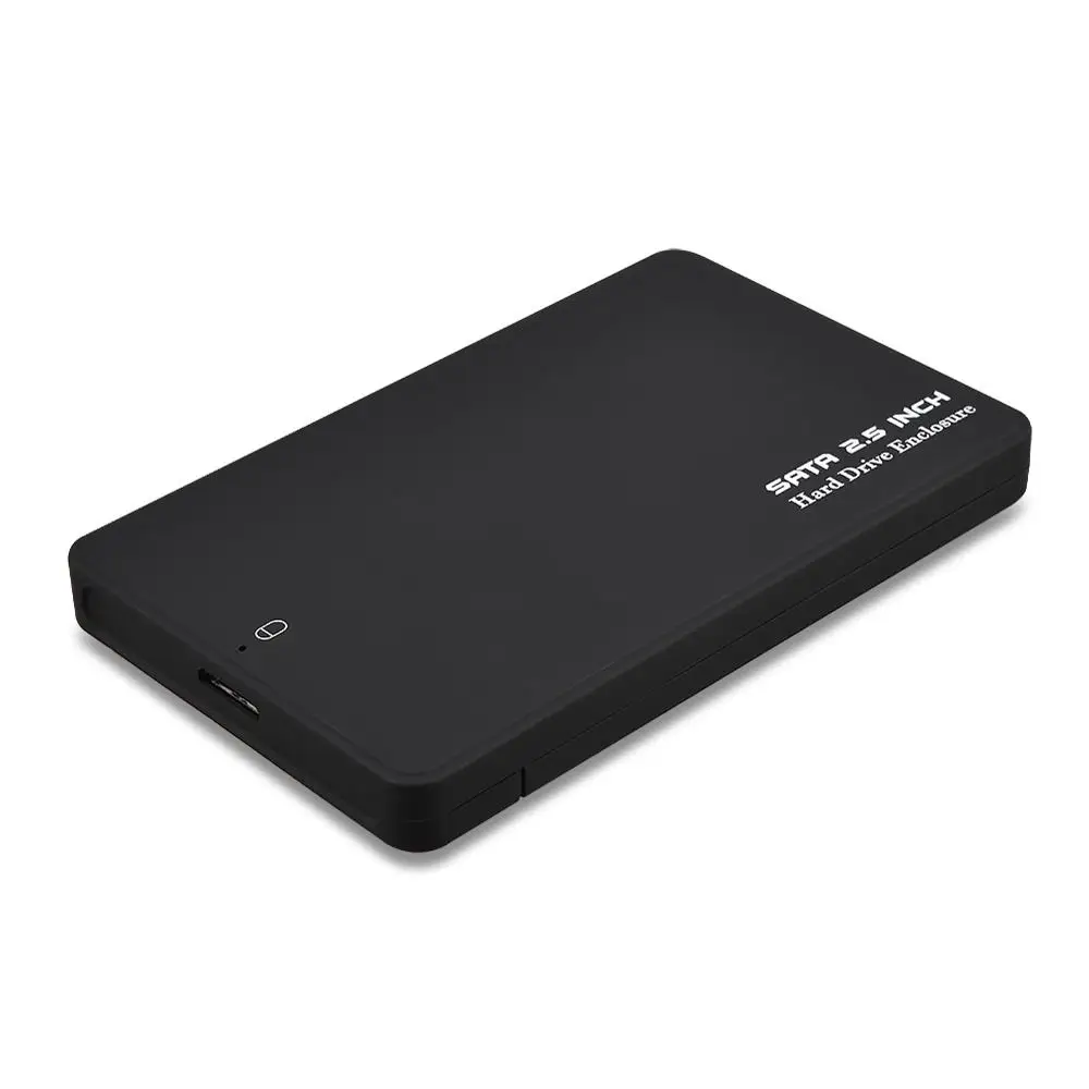 SATA для USB 3,0 HDD SSD корпус черный 2,5 дюймов внешний жесткий диск коробка портативный 1 ТБ 2 ТБ жесткий диск чехол с USB кабелем для ПК