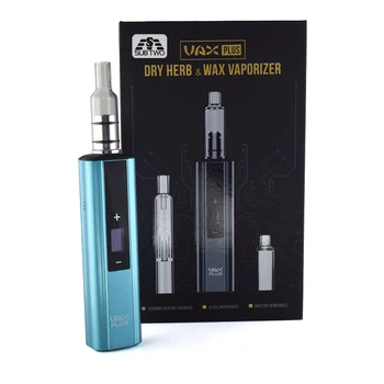 

High quality Vax plus dry herb vaporizer 3000mah battery OLED screen temperature control glass water mouthpiece e-cigarette vape