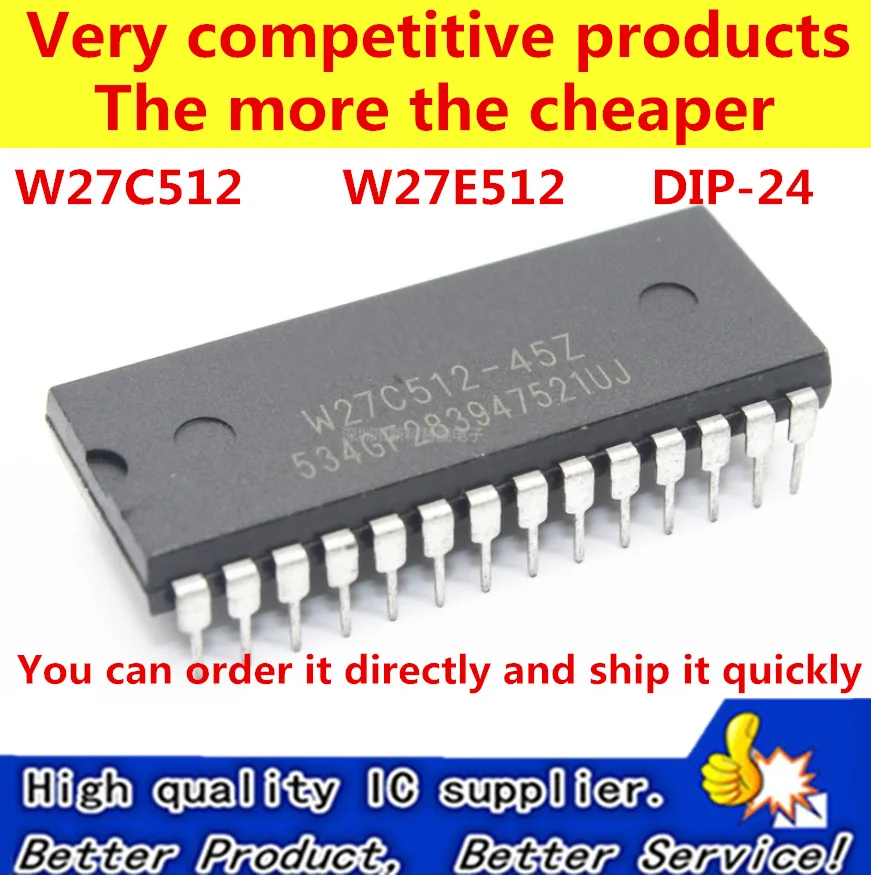 W27C512 45Z DIP28 45 W27E512 12 64K X 8 электрически стираемая EPROM IC|Запасные части| |