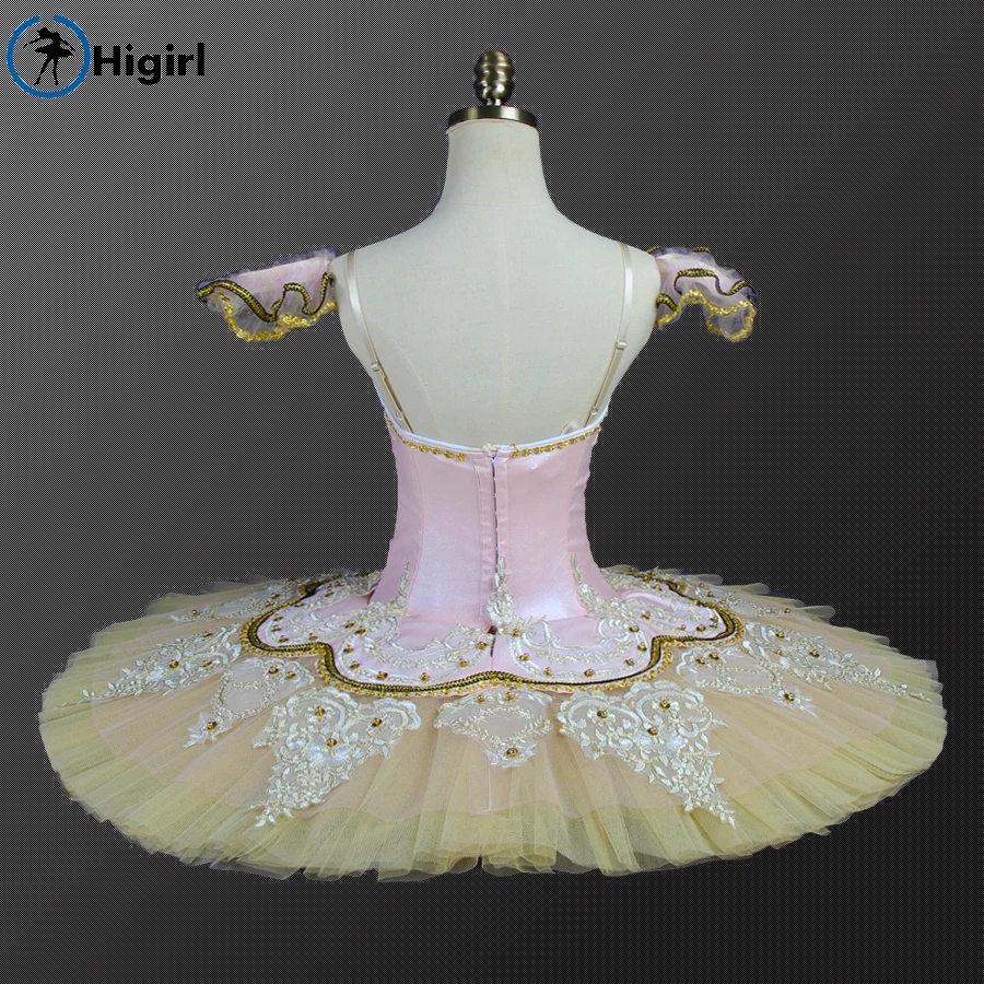 Peach Fairy professional ballet tutu pink adult Performance Tutu ballet pancake costumes nutracker ballet tutu nude BT9044