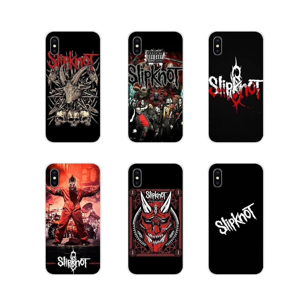 

For Samsung Galaxy J1 J2 J3 J4 J5 J6 J7 J8 Plus 2018 Prime 2015 2016 2017 Soft Transparent Case Covers Heavy metal band Slipknot