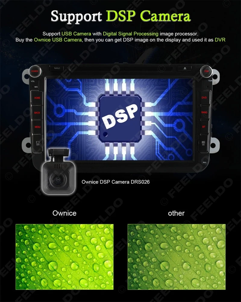 Best FEELDO 8inch Android 6.0 (64bit) DDR3 2G/32G/4G LTE Car DVD GPS Radio For VW Sharon/Amarok/Caddy/EOS 14