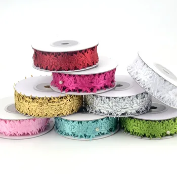 

Cheap 20 yards 8 color Maple Leaf Ribbon Artificial Leaves Sewing Handicraft Accessories Wedding DIY Decoration