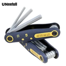 UNeefull 8 в 1 складной шестигранный ключ набор 1,5 мм, 2 мм, 2,5 мм, 3 мм, 4 мм, 5 мм, 6 мм, 8 мм отвертка сливовый шестигранный ключ