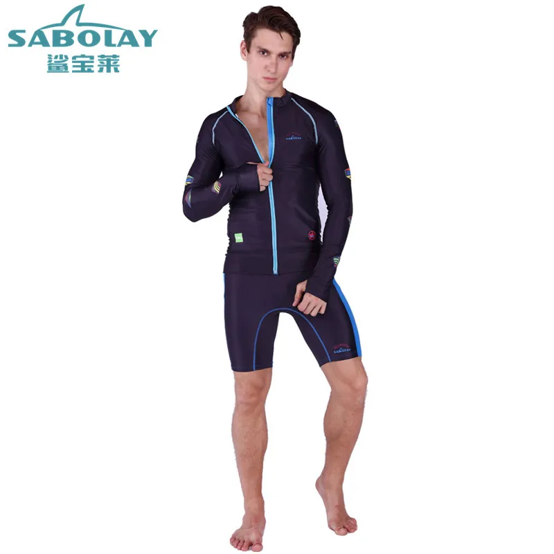 

2018 Long Sleeved wetsuits for Men Wetsuit Scuba Dive Jacket Wet Suit Top Winter Swim Surf Upstream Rashguard Boys Swimsuit