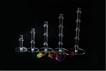 

3pcs/lot Acrylic Sunglass Display Stand Eyeglasses Showing Rack Jewelry Holder Glasses Shelf for One Pair to 5 pairs Sunglasses