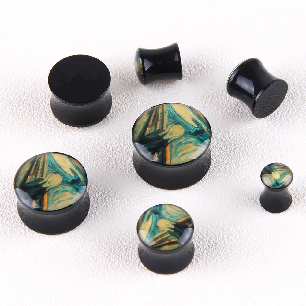 Acrylic Saddle Ear Plug Piercings Ear Plug Tunnels Piercings Plugs Body