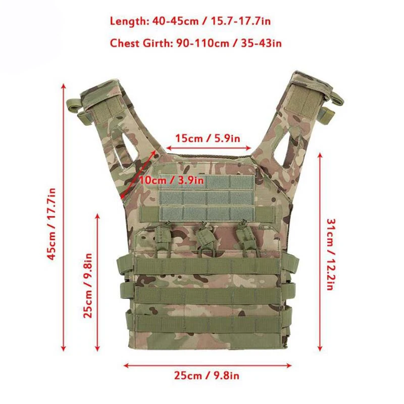 Регулируемый военный инвентарь тактический жилет страйкбол Пейнтбол Molle жилет нагрудный защитный боевой жилет охотничий бронежилет