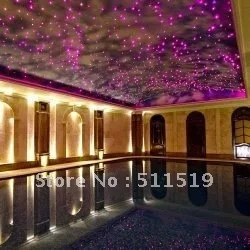 

200pcs 0.75mm PMMA fiber 4m +16W LED light illuminator with remote