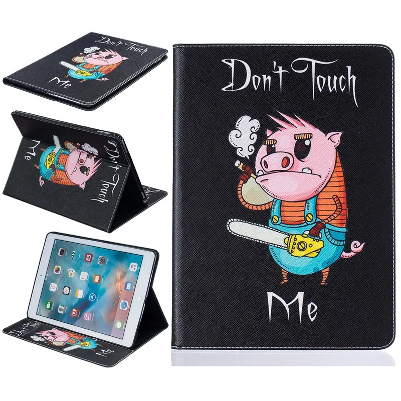 Cute Bear Case PU Leather For Ipad Pro 9.7 Case for Ipad Pro Mini Butterfly Flower Stand Tablet Cover 9.7 Inch Wallet Fip Cases (57)
