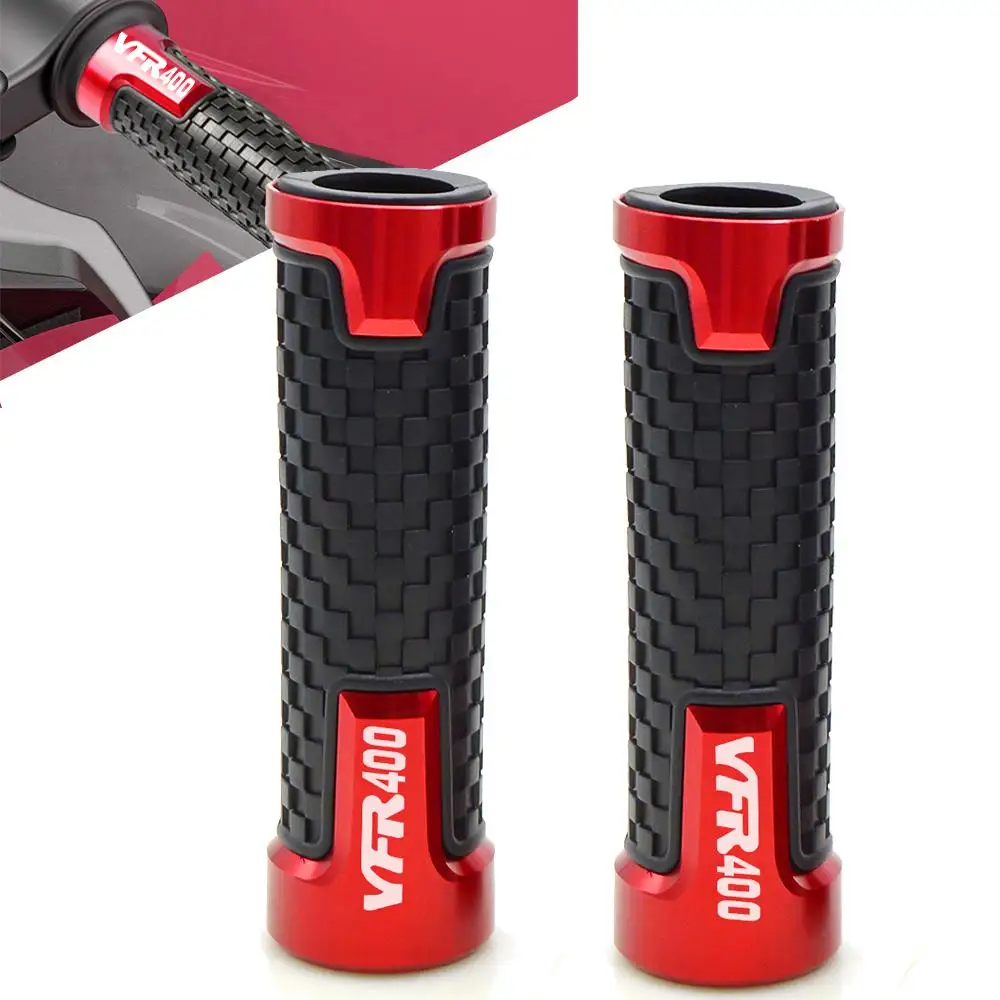 

For HONDA VFR400 NC30 VFR400RR 1988 1989 1990 1991 1992 1993 7/8" Motorcycle CNC Rubber Handlebar Hand Grips Bar End Gel Grip