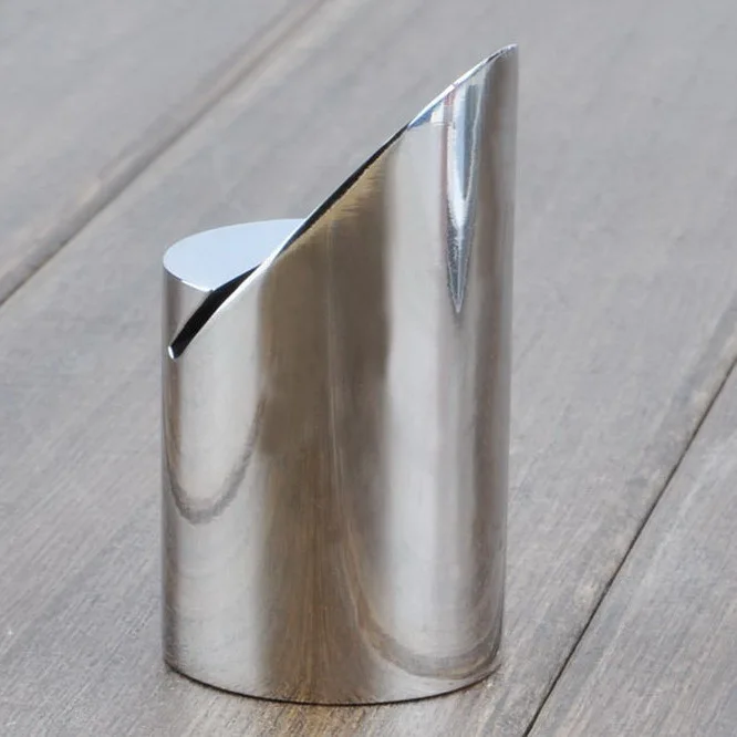 

Stainless steel cylindrical Business metal card holder Restaurant restaurant table stand menu holder