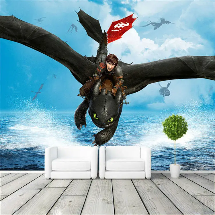 How to Train Your Dragon Wall Mural Large wall art Photo Wallpaper