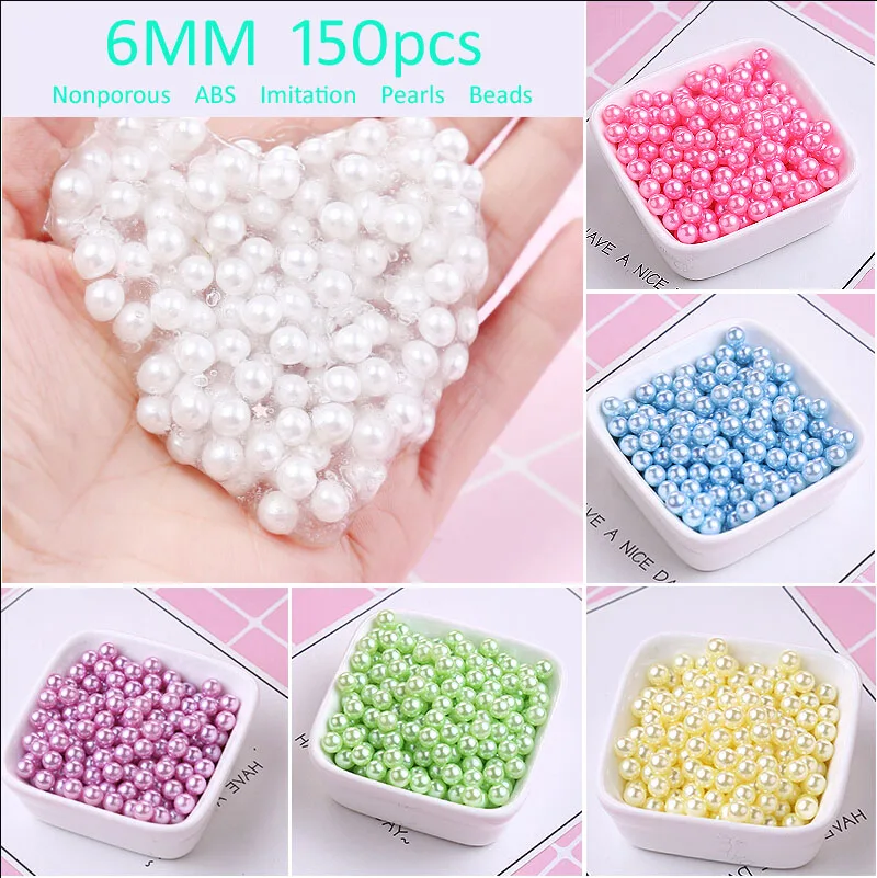 

Free Shipping 6mm 150pcs 23 colors,Nonporous ABS Imitation Pearls Beads, Making jewelry diy beads, Jewelry Handmade necklace