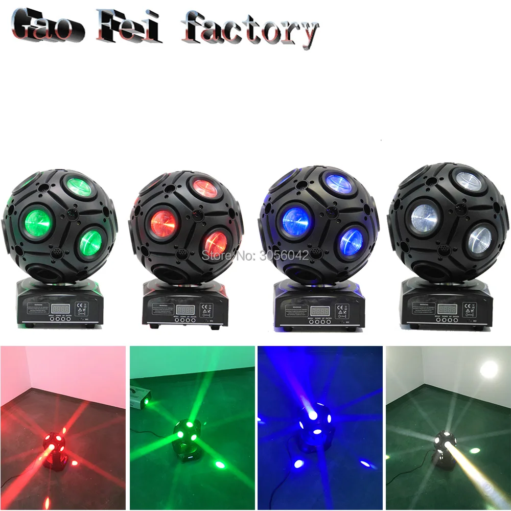 

4pcs/lot Hot Sale LED 9x10W led magic ball beam moving head light Great Show Effect DJ