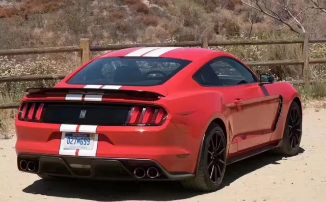 Для ford mustang coupe спойлер 2 двери GT350 стиль ABS Материал автомобильное заднее крыло спойлер багажника праймер или краска цвет 2012