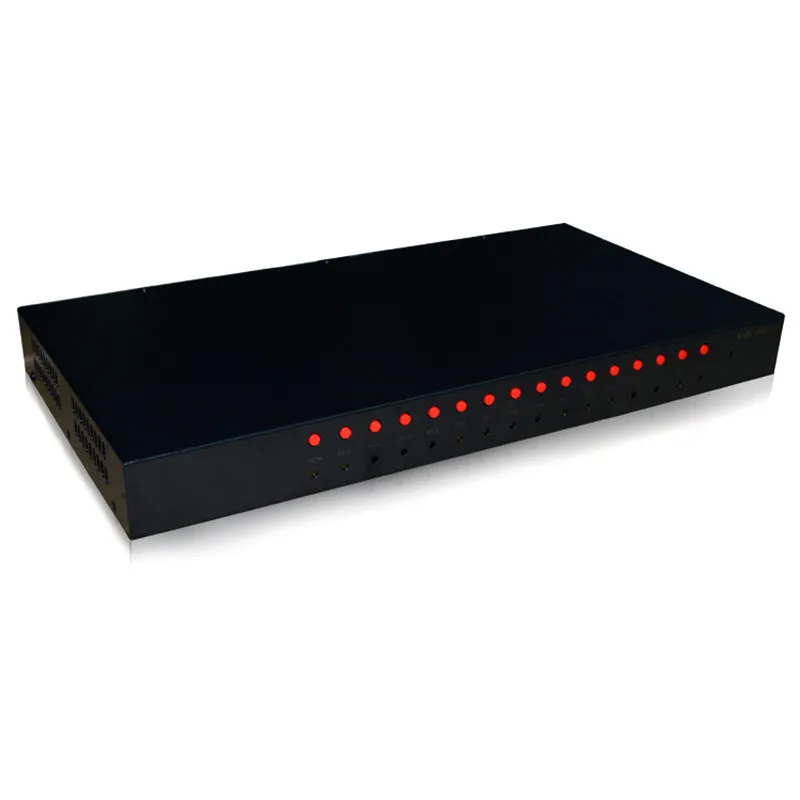Hightek hk-16t1vk Высокое качество Новый стиль 350 мГц USB VGA KVM коммутатор 16 портовый |
