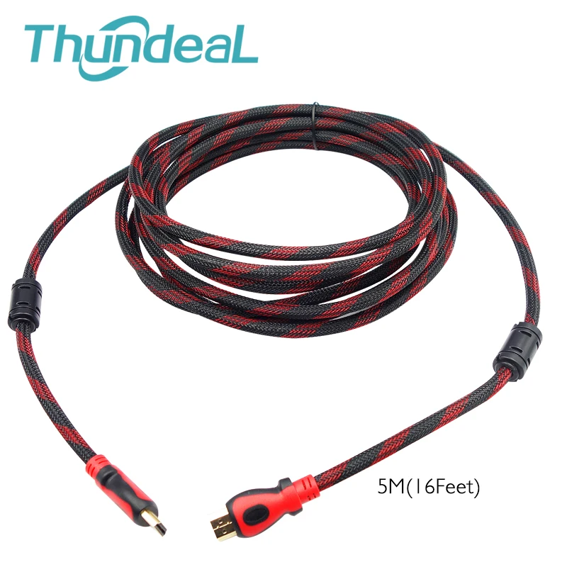 Кабель HDMI ThundeaL Displayer 1 5 м 3 4 В кабель с покрытием штырь-штырь адаптер M/M 1080P 3D для HD TV