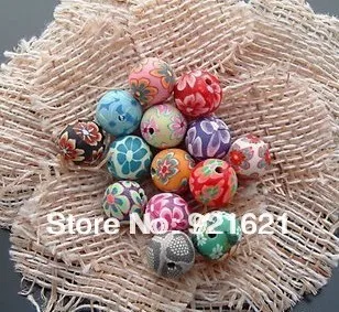 Couleurs mélangées Fleur Fimo D\u0027argile de Polymère Perles de Bijoux 10 MM DIY Accessoire