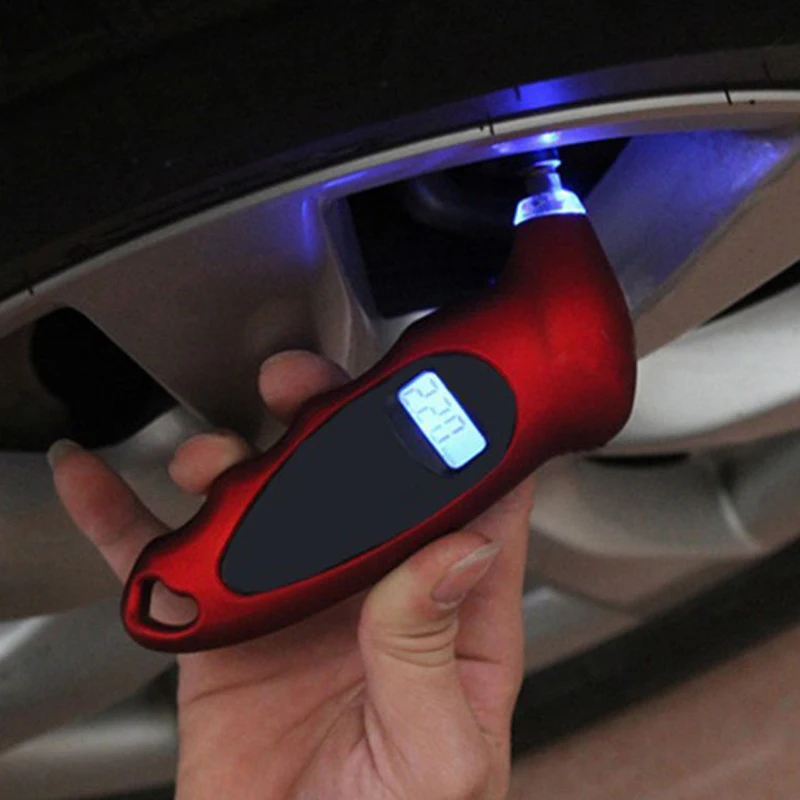 Newest ortable Digital LCD Tire Tyre Air Pressure Gauge Tester Tool Car Motorcycle