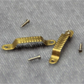 

A01-X150 children gift Toy 1:12 Dollhouse mini Furniture Miniature rement Doll accessories DIY copper handle 1 pair