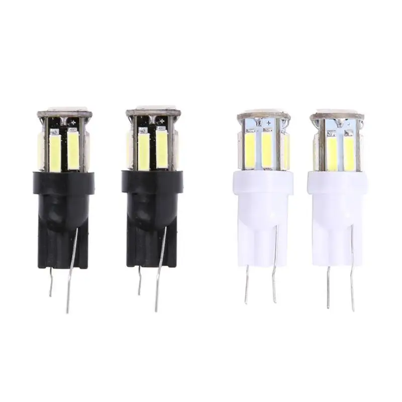 VODOOL DC 12 V автомобильный светодиодный свет T10 7020 10SMD Автомобильный Клин огни лампы для чтения фонарь освещения номерного знака заднего хода лампочки 1 пара