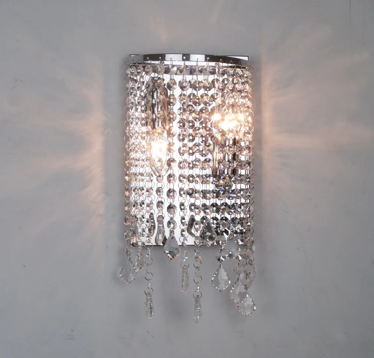 Modern Crystal Wall Sconce Mirror Lights Bathroom Led Wall Lamp LED Kithen  Sconces Hotel Project Corridor Lamp