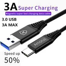 Кабель type C Super для зарядного устройства дата-кабеля 1,2 M 3A Быстрая зарядка Полезная