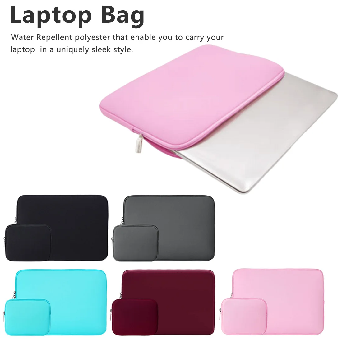 

for Macbook Air 11 13/Pro 13 15 Neoprene Water Repellent Sleeve Cases for Laptop Asus Acer HP Lenovo 11 13.3 14 15.6 inch