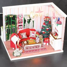 DIY Кукольный дом мебель Diy Миниатюрный пылезащитный чехол 3D Деревянный миниатюрный кукольный домик игрушки для детей подарки на день рождения и Рождество новая распродажа