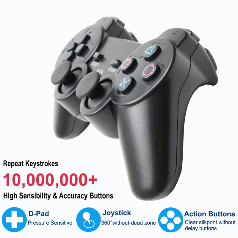 Для SONY PS2 беспроводной контроллер Bluetooth геймпад для Play Station 2 Джойстик консоль для Dualshock 2 прозрачный цвет